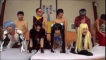 Asian Cuties Gather For A Wild Cosplay Orgy