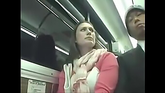 Big-Breasted Woman'S Inappropriate Touch On Public Transport