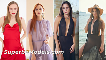 Watch 4 Stunning Models In A Compilation Video With Close-Ups Of Their Sexy Bodies