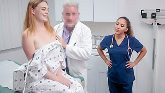 A Pervy Doctor And His Nurse Treat A Curvy Teen'S Tight Pussy With Special Care