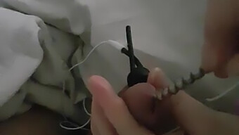 Arousing Nurse Uses Electro Sounding On Husband'S Penis