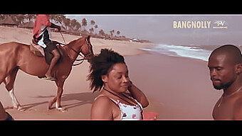 African Orgy With Deepthroat And Doggystyle Action On The Beach