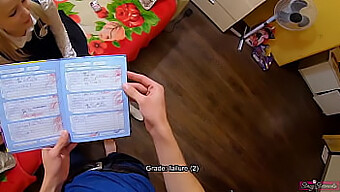 Video Pov: Sora Tânără Pedepsită De Fratele Ei Pentru Note Slabe