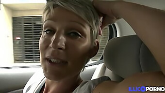 French Milf Soizic'S Outdoor Sex Adventure In A Car