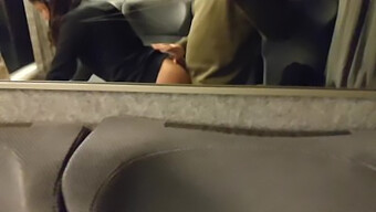 Amateur Woman Gets Analed On A Train By A Random Guy