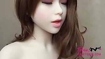 Toying A Sex Doll With Natural Big Breasts