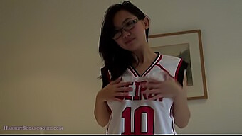 Asian Teen With Big Boobs Cosplays Kuroko'S Basketball In Seductive Outfits