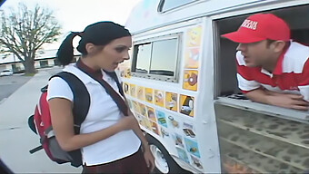 Young Couple Trades Oral Sex For Ice Cream From Attractive Vendor