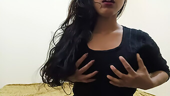 Indian 18-Year-Old In Stockings Reveals Her Small Breasts And Fingers Herself