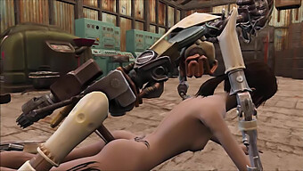 Hoạt Hình Hentai Với Robot Fallout 4 Tham Gia Vào Hoạt Động Tình Dục