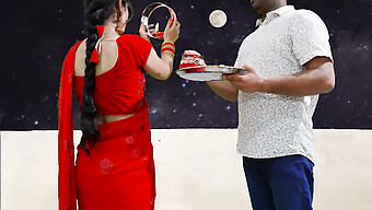 Desi Bride Priya'S First Karva Chauth Night Includes Sky-High Oral And Brutal Sex