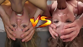 Eveline Dellai En Sabrina Spice Gaan Het Tegen Elkaar Op In Een Wilde Face Fuck En Cumshot Battle