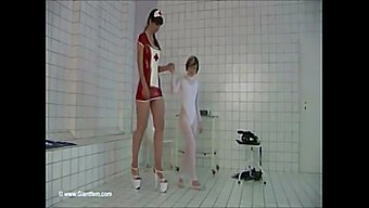 Clothed Bdsm Fetish With Tall And Short Women Dancing