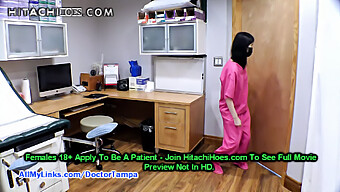 Asian Nurse Alexandria Wu'S Clandestine Self-Pleasure With A Hitachi Magic Wand In The Exam Room.