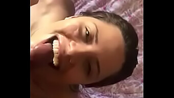 Brazilian Girlfriend Gets Her Face Covered In Creamy Cum After Deepthroating