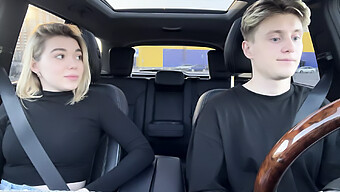 Blonde Teen'S Amazing Oral Skills In A Car