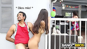 A Jovem Enteada Gianna Dior Surpreende Seu Pai Com Um Aniversário Quente.