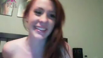 Redhead Reveals Her Breasts On Camera