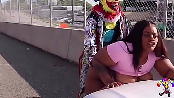 Gibby The Clown And Juicy Tee Engage In Hardcore Sex On A Highly Trafficked Road In Atlanta.