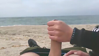 Young Man'S Vagina Gets Creampied On Public Beach